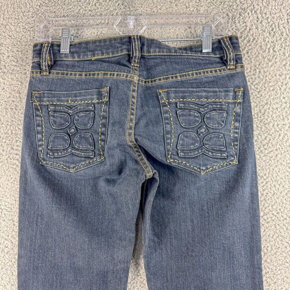 BCBG MAXAZRIA‎ Jeans Womens 28 Blue Denim May Fashion Slim Live Edge Hem 30"x29" - Picture 7 of 15